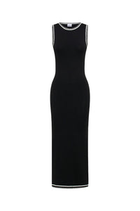 Ellery Maxi Dress - Black/White - [Sól+Sand]