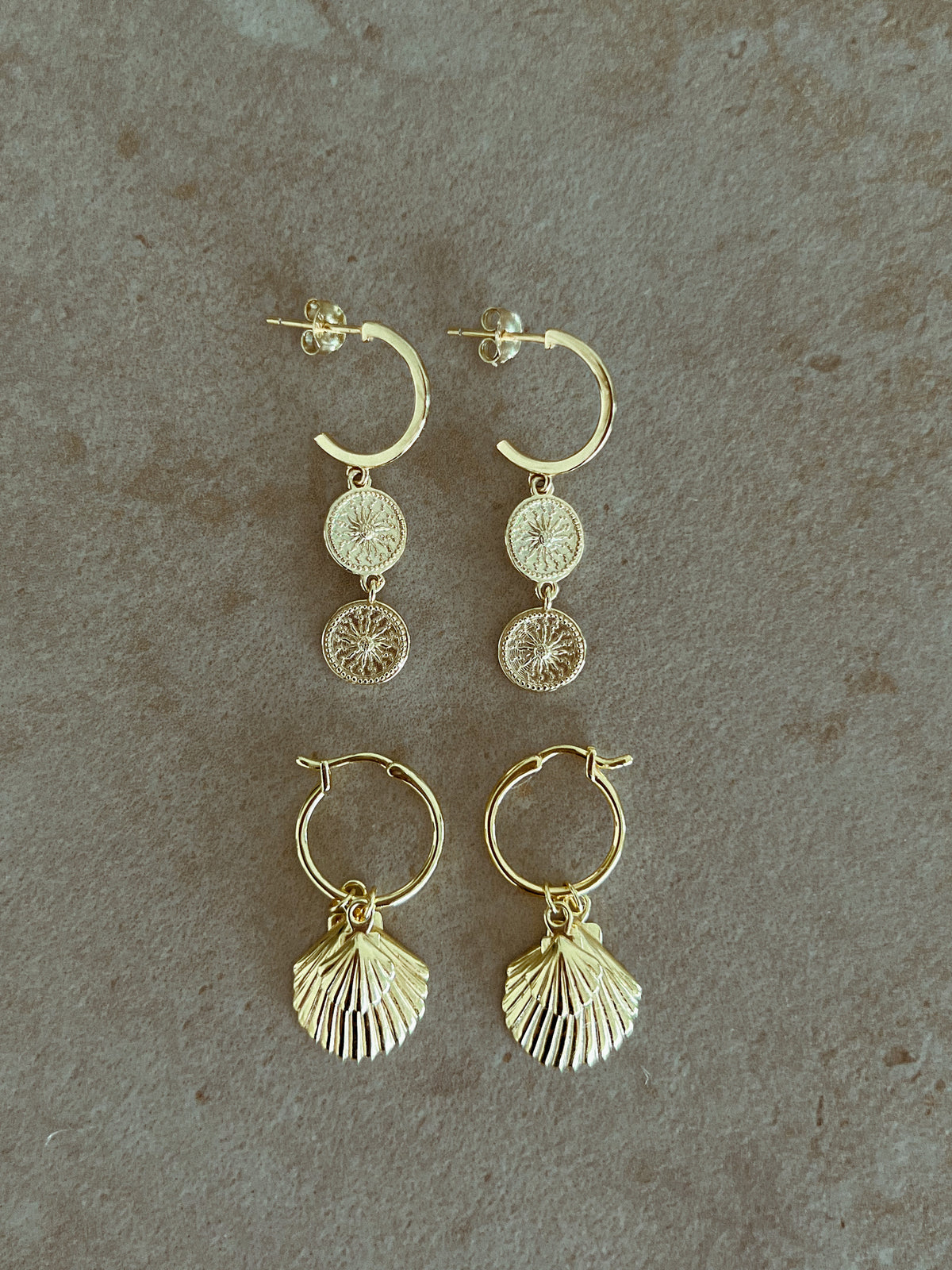 Sun Temple Earrings | 14K Gold Plated - SOL+SAND
