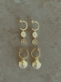 Sun Temple Earrings | 14K Gold Plated - SOL+SAND
